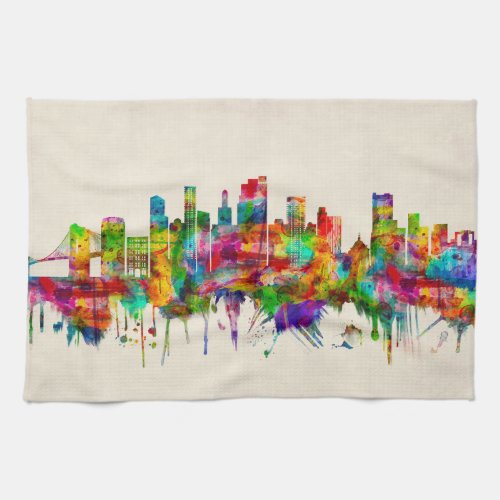 Brooklyn New York Skyline Kitchen Towel