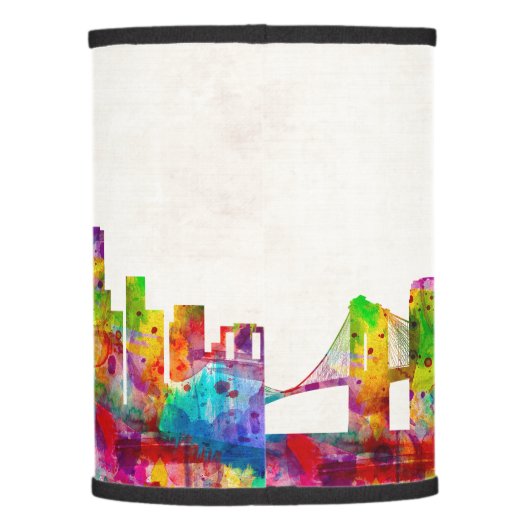 Brooklyn New York Skyline Lamp Shade (Back)