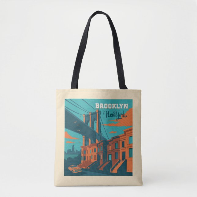 Brooklyn New York Tote Bag (Front)