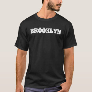 Brooklyn Nostalgic New York City Nyc White Text T-Shirt
