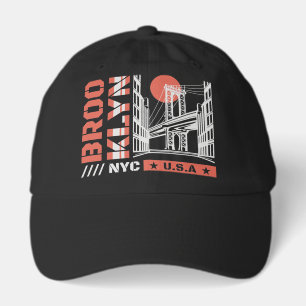 Brooklyn NYC Bridge Graphic Urban New York Hat