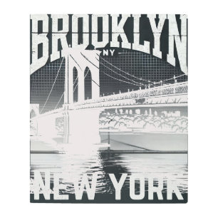 Brooklyn NYC Poster Iconic Bridge 