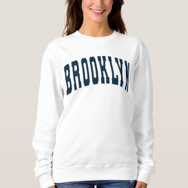 Brooklyn NYC Vintage College Style Sweatshirt (Front)