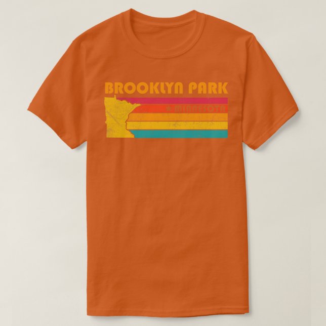 Brooklyn Park Minnesota Vintage Distressed Souveni T-Shirt (Design Front)