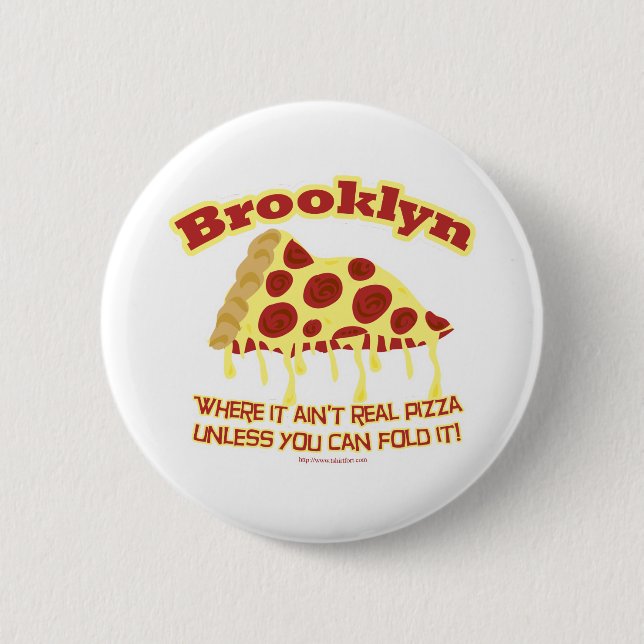Brooklyn Pizza Button (Front)