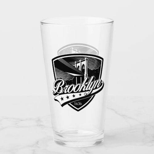 Brooklyn Shield with Swoosh Design Glass