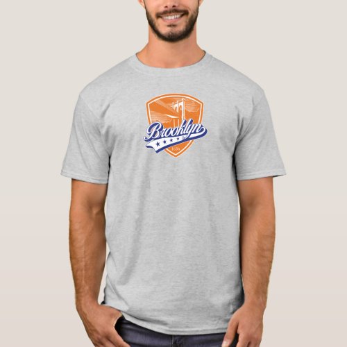 Brooklyn Shield with Swoosh Design T_Shirt