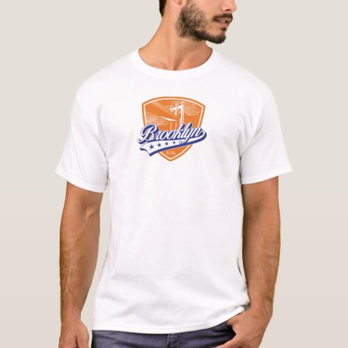 Brooklyn Shield with Swoosh Design T_Shirt