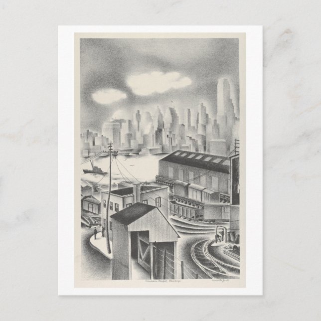 Brooklyn Sketch/Drawing Postcard (Front)