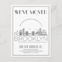  Brooklyn Skyline Modern Deco | Change of Address