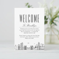 Brooklyn Skyline | Welcome Message Gift Tags