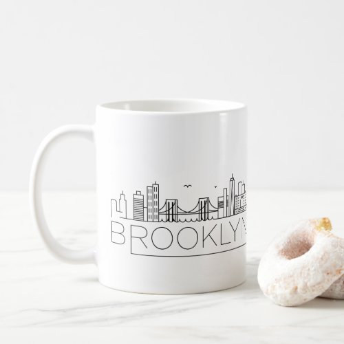 Brooklyn Stylized Skyline Coffee Mug