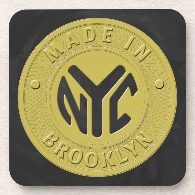 Brooklyn Subway Token Beverage Coaster (Front)