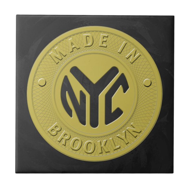 Brooklyn Subway Token Ceramic Tile (Front)