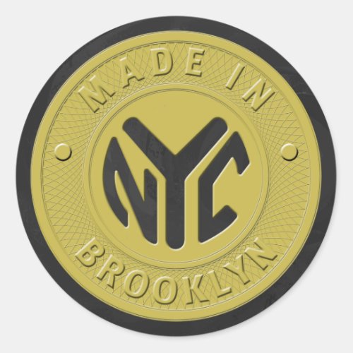 Brooklyn Subway Token Classic Round Sticker
