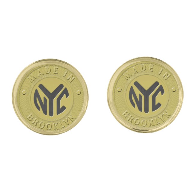 Brooklyn Subway Token Cufflinks (Front)