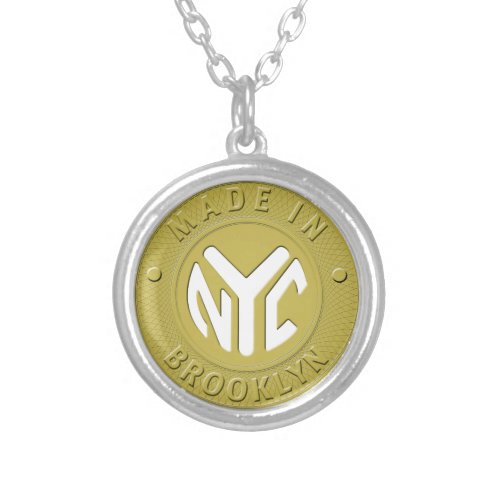 Brooklyn Subway Token Silver Plated Necklace