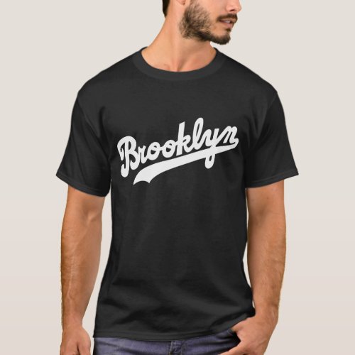 Brooklyn T_shirt 1 White Script