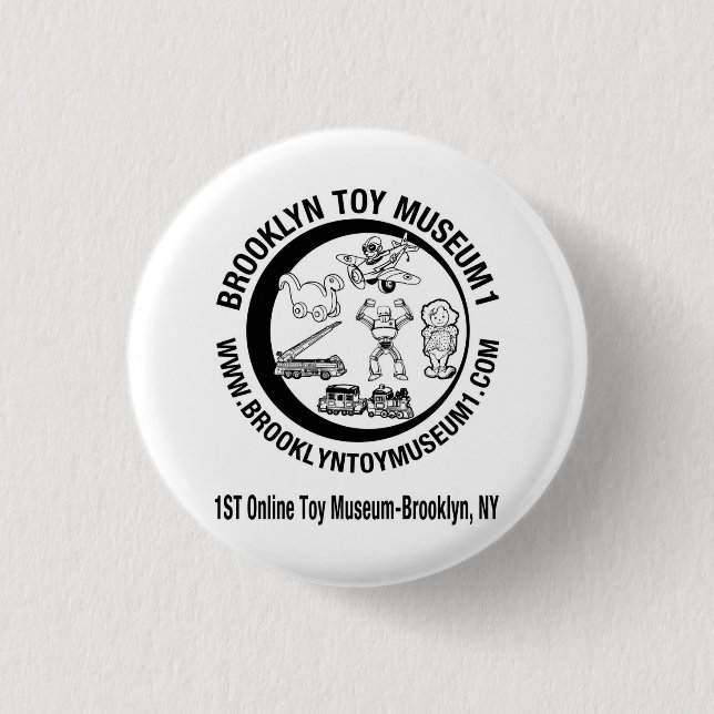 BROOKLYN TOY MUSEUM 1 BUTTON (Front)