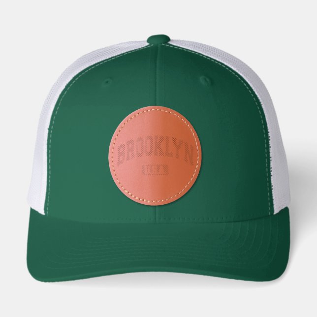 BROOKLYN U.S.A. LEATHER PATCH HAT (Front)