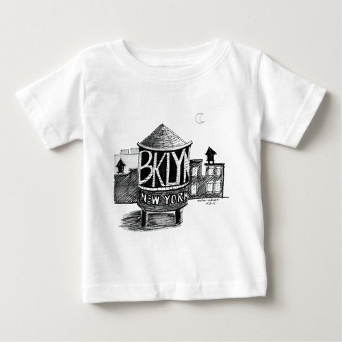 Brooklyn Water tower Baby T_Shirt