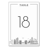 Brooklyn Wedding | Table Number