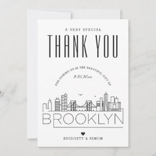 Brooklyn Wedding   Thank You + Photo Card
