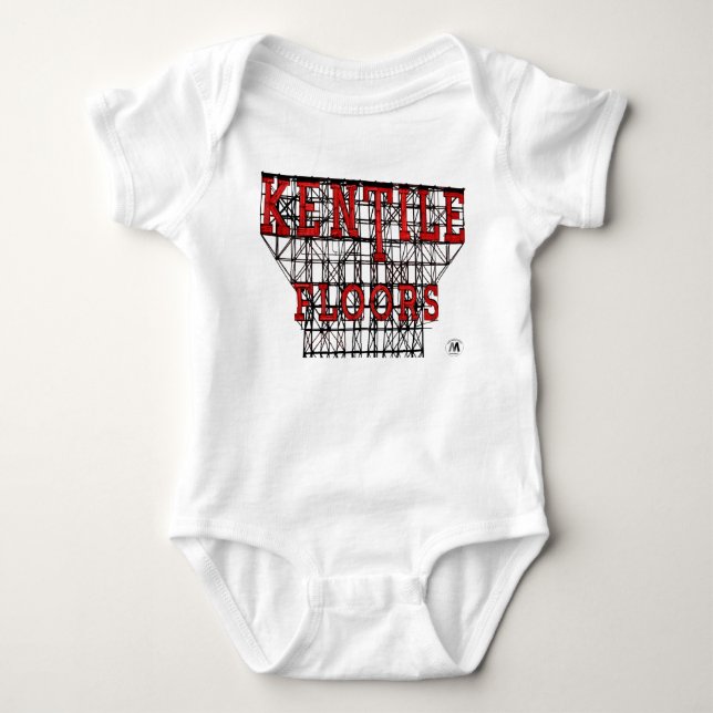 Brooklyn's Kentile Floors Sign Infant Baby Bodysuit (Front)