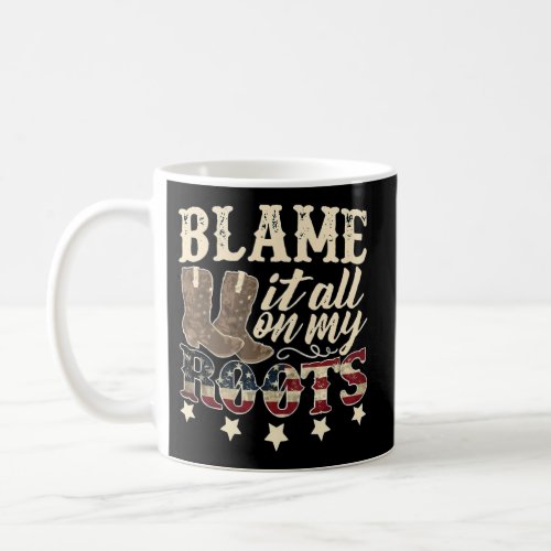 Brooks_Blame_It_All_On_My_Roots_Classic_Essential Coffee Mug