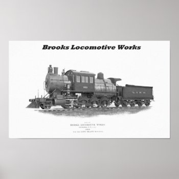 Brooks Camelback Locomotive  Long Island Railroad  Poster by stanrail at Zazzle