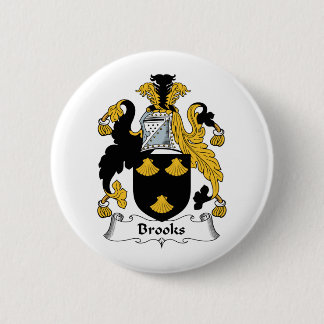 Brooks Family Crest Pinback Button