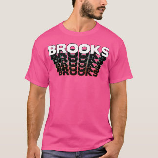 Brooks Funny Retro Vintage Sunset Brooks 80s 90s f T-Shirt