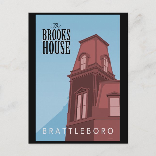 Brooks House Hotel Postcard (Front)