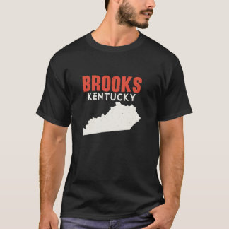 Brooks Kentucky USA State America Travel Kentuckia T-Shirt