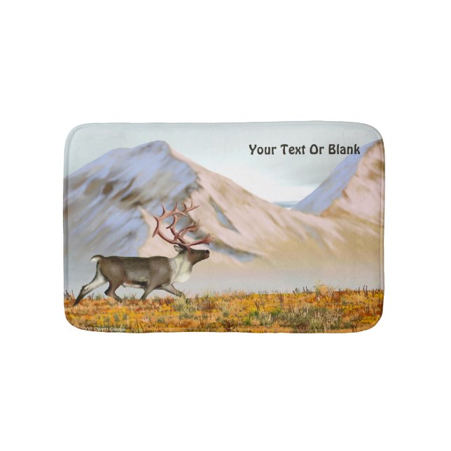 Brooks Range Caribou Bathroom Mat (Front)