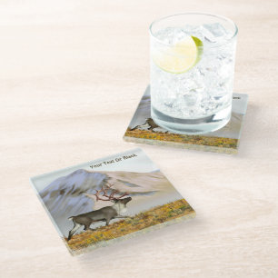 Brooks Range Caribou Glass Coaster