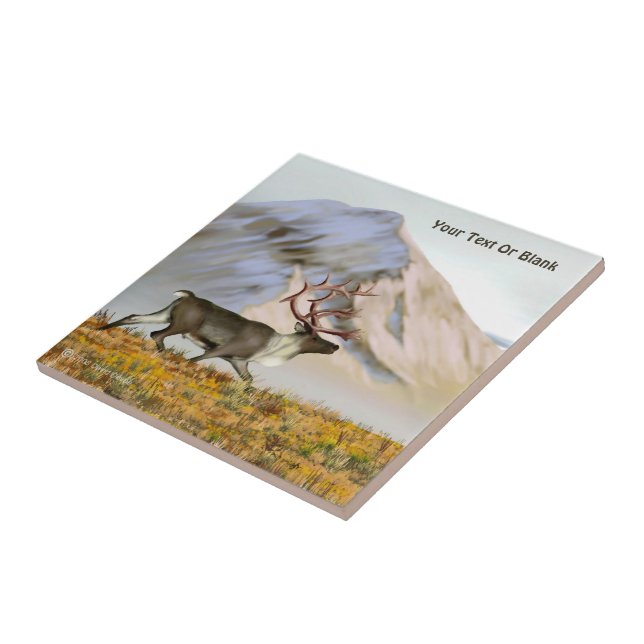 Brooks Range Caribou Tile (Side)