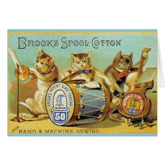 Brooks Spool Cotton Cards (Front Horizontal)