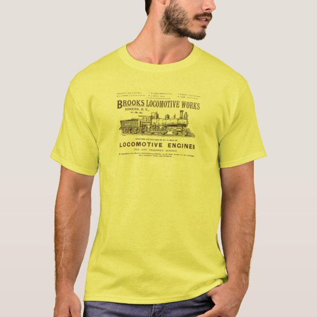 Brooks Steam Locomotive Works 1890 T-Shirt (Front)