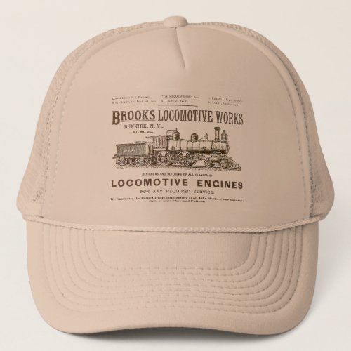 Brooks Steam Locomotive Works 1890 Trucker Hat