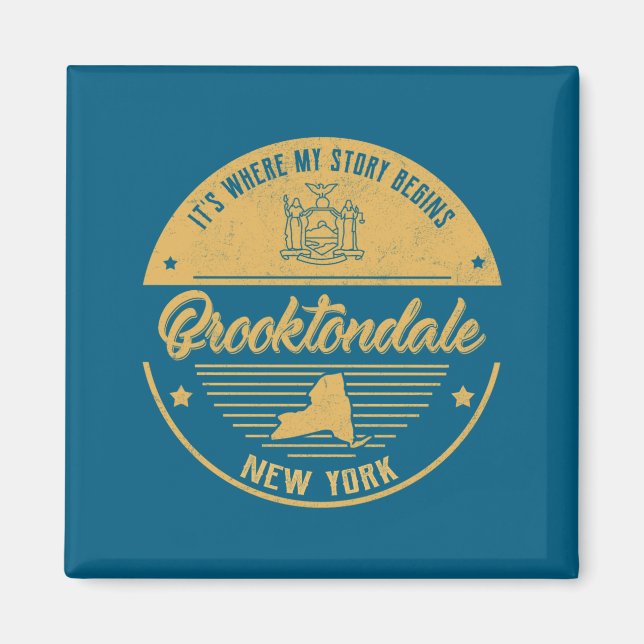 Brooktondale New York Its Where My Story Begins  Magnet (Front)