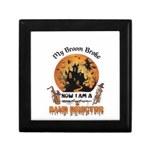 Broom Broke Band Director Halloween Haunted House Gift Box