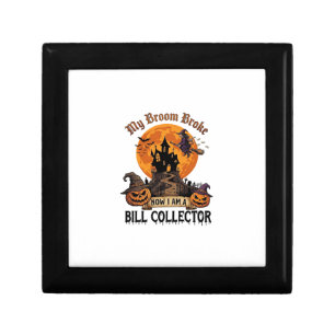 Broom Broke Bill Collector Halloween Haunted House Gift Box