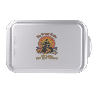 Broom Broke Crime Scene Technician Halloween Witch Cake Pan
