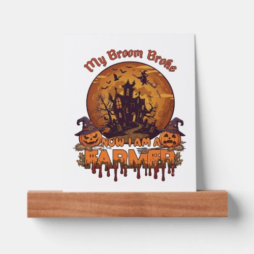 Broom Broke Farmer Halloween Witch Haunted House P Picture Ledge