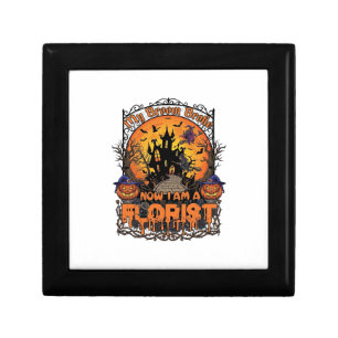 Broom Broke Florist Halloween Witch Pumpkin Haunte Gift Box