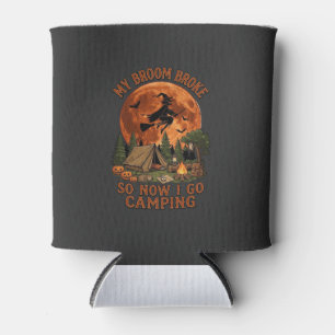 Broom Broke Halloween Witch Camping Tent Campfire Can Cooler