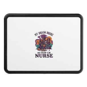 Broom Broke Nurse Halloween Witch Haunted House_1 Hitch Cover