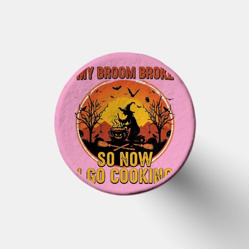 Broom Broke So Now Go Cooking Halloween_1 Golf Tees