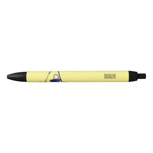 Broom & mop cartoon illustration pen (Front)